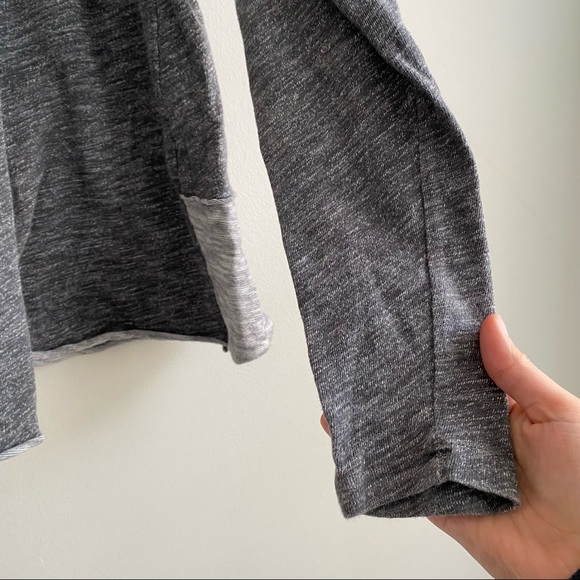 Free People Beach Cocoon Cowl Neck Pullover Sweater Gray Two Body Medium Large - Picture 4 of 5